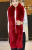 Bufanda de Piel Estilo Coreano para Hombres y Mujeres Otoño e Invierno Espesa Larga Imitación de Piel de Conejo Chal Doble Uso AliExpress Bufanda Cálida