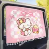 Cortina de janela de carro para filhote de cachorro, protetor solar para janela de carro, desenho animado, proteção solar e isolamento térmico para carro infantil, janela lateral universal