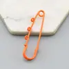 Acessórios DIY 6cm três furos alfinete de segurança de metal pintado fivela de cintura colorida fivela de broche acessórios de vestuário