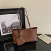 Bolsa de ombro retrô estilo minimalista coreano para mulheres, grande capacidade, versátil, leve e com toque luxuoso, perfeita para uso casual no outono