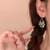 Nuevos Ganchos para Oreja con Borla de Gota de Agua Estilo Chino, Pendientes Vintage de Alta Gama, Elegantes y a la Moda, Estilo Étnico de Nicho, Accesorios para Orejas Frescos y Refinados