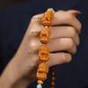 Moda nacional nuevo estilo chino elegante hermoso nicho pulsera cuentas de Bodhi de Cook cuatro no-Buda pulsera de mano chapado en cobre pulsera de anillo giratorio