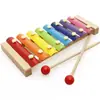 Xilofone de madeira para bebês de 0 a 3 anos, iluminação musical e educação infantil, brinquedo de percussão educativo para bebês e crianças pequenas, instrumento de madeira.