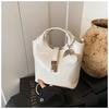 Bolso de Mano Elegante para Mujer Transfronterizo 2025 Nuevo Versátil Texturizado para Viaje de Trabajo de Gran Capacidad de Un Solo Hombro Cruzado Tipo Tote