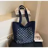 Bolso de Mujer Estilo Coreano Bolso de Estudiante Versátil Cuadros Simple Bandolera Bolso Grande Ins Gran Capacidad Bolso de Lona