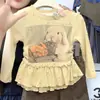 Conjunto de Otoño para Niñas 2026 Nuevo Estilo Conjunto de Dos Piezas para Niñas Mayores y Pequeñas, Ropa Elegante de Camiseta para Niños