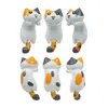 5 tipos de lindas figuritas de gatos acostados, éxitos populares en línea, accesorios interiores de coche Kaiyi, muñecos creativos para escenas de exhibición