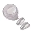 Nuevo arte de uñas blanco perla brillante polvo de aurora súper brillante polvo de cristal espejo decoración de uñas polvo de brillo fábrica al por mayor