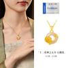 Diseño Original de Fujian y Guangdong: Collar Colgante de Plata de Ley S925 Calcedonia Diosa de las Flores de Diciembre Paz para Mujeres, Regalo del Día de la Madre