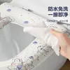 Tapete de Inodoro Lavable para el Hogar Impermeable Sin Lavado Universal para las Cuatro Estaciones Adhesivo Cojín de Asiento Cubierta de Inodoro Anillo de Asiento Calcomanía Estampado