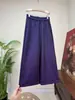Zhi Li Nuevo Estilo Chino Tendencia Nacional Color Sólido Textura Agrietada Casual Pantalones de Pierna Recta 2026 Otoño Nuevo Elástico Cintura Alta para Mujer