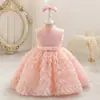 Vestido infantil de Amazon, vestido de princesa con lazo para niña, vestido de novia para niña de las flores, vestido de tesoro para mujer.