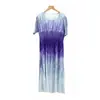 Vestido Miyake 2025 Novo Estilo Popular Tendência Degradê Rejuvenescedor Linha A Emagrecedor Vestido Estiloso