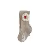 Meias Infantis Mais Vendidas Roupa de Fora Primavera e Outono Meias para Meninas Algodão Classe A Flor Princesa Body Bebê Gancho Grande