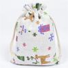 Bolsa de algodón estampada, 13 x 18 bolsitas, bolsa de algodón repelente de mosquitos de medicina herbal china, bolsa de embalaje para regalo de joyería