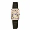 Reloj de Pulsera Casual Rectangular con Puntero de Cuarzo, Números Romanos, Moda Analógico Retro, Correa de Cuero PU para Mujeres y Niñas