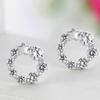 Pendientes de diamantes de circonita con estrella dulce personalizados a la moda, pendientes geométricos, pendientes de estrella de la suerte Mori Girls, accesorios para las orejas