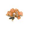 Corsage de Flor de Peonía con Pedrería Nuevo Guofeng Transfronterizo Broche de Flor Elegante Accesorios para Abrigo y Cheongsam Regalo para el Día de la Madre