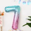 Ins Globo Digital de Aluminio con Película de Cielo Estrellado Soñador de 40 pulgadas Decoración de Escena para Fiesta de Primer Año de Bebé de Niños