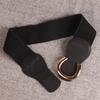Cinturón retro elegante de estilo francés para mujer, combina con todo, vestido de moda, traje elegante, cinturón decorativo negro.
