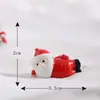 Natal Novo Natal pequenos enfeites Papai Noel micro visão acessórios de neve Natal pequenos enfeites enfeites de resina
