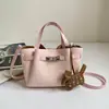Bolsa portátil de gran capacidad para mujer, nueva tendencia de moda verano 2026, bolso tipo cesta retro, elegante bolso cruzado