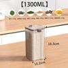 Tarro sellado de plástico transparente de grado alimenticio para almacenamiento de granos de cocina, aperitivos y té seco.