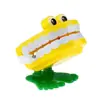 Relógio de Dentes Saltitantes Brinquedo de Corda Dentes Saltitantes Dentes de Fantasma Vampiro Halloween Natal Pequeno Presente Brinquedo de Corda