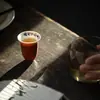 Taza de té de Alumbre Rojo escrita a mano de la Dinastía Tang y Song, Taza de té individual de Cerámica Azul y Blanca con Caligrafía, Taza de té Chibi Fu de Su Dongpo