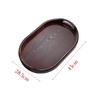 Bandeja de Té Estilo Japonés Plástico Imitación Madera Rectangular Doméstica Imitación Madera Madera Maciza Bandeja para Barbacoa Bandeja para Taza de Agua Juego de Té Portavelas