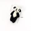 Diadema de panda blanco y negro, accesorio para el cabello, colgante de oso articulado, accesorios de peluche de dibujos animados, accesorios para el cabello, accesorios de bricolaje