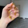 Colar de clavícula feminino com pingente de borla e laço estilo princesa vietnamita Shajin Escape, corrente de clavícula reta de longa duração