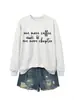 Un café más Amazon eBay estación independiente moda casual elegante sudadera de manga larga para mujer otoño e invierno