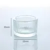 Copo de Vidro Colorido com Padrão Vertical para Velas Copo Espesso para Aromaterapia Jantar Romântico à Luz de Velas Escandinavo Porta-Velas para Casa Enfeites