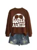 Tía del fútbol Amazon Wish sitio independiente sudadera casual y cómoda de mujer nueva de otoño e invierno de manga larga