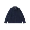 Chaqueta de pana de algodón estilo retro otoño Nanxia color azul Klein con cuello camisero, engrosada y cálida, corte holgado, moderna