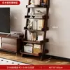 Estantería de Madera Maciza para Sala de Estar en Casa, Estantería de Piso de Múltiples Niveles, Gabinete Lateral para Soporte de TV, Estante de Almacenamiento Multicapa