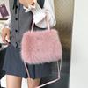Bolso Grande de Felpa para Mujer 2024 Nuevo Llegada Bolso de Mano de Moda Elegante Bolso Esponjoso Bolso Cruzado Peludo Versátil