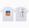 Hip-Hop Americano High Street Holgadas Estampadas con Letras Camisetas de Pareja para Hombre y Mujer Tendencia de Moda de Verano Cuello Redondo Mangas Cortas