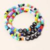 Pulsera Multicapa Personalizada Hecha a Mano con Cuentas Estilo Ins de Gama Alta para Mujer Pulsera Plegable de Cerámica Suave para Mujer Nicho