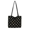 Bolso de hombro estilo coreano con estampado de lunares en PU, colección otoño/invierno 2026, bolso tote de gran capacidad para mujer, adecuado para el trabajo y los desplazamientos, también una mochila para estudiantes
