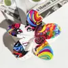 Patrón de Horquilla Impreso con UV de Flor Transfronteriza Se Puede Personalizar con Horquilla Personalizada Pinza de Tiburón Accesorios para el Cabello de Horquilla de Plumeria de Gama Alta