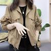 Outono 2022 Novo Estilo Blusa de Gola Alta Feminina Design Nicho Solto Senso de Design Estilo Ocidental Redutor de Idade Moda Jaqueta Cardigan Curta