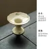 Porta incienso de bambú pintado a mano hecho de cerámica con ceniza vegetal, adecuado para mesas de té en casa, pieza decorativa estilo chino, quemador de incienso y portavelas antipolvo