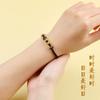 Año de nacimiento pulsera de cuerda roja hecha a mano diy femenina masculina productos semiacabados pulsera con cuentas de la suerte doradas para niños