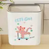 Cubo de basura de cocina para colgar en la pared para uso doméstico, contenedor de almacenamiento de gran capacidad para baño y aseo, sin necesidad de agacharse, cesta colgante para pañuelos