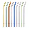 Canudo Colorido de Vidro Encaixável, 26cm de Comprimento, Adequado para Copos Altos, Copos de Água, Acessórios para Copos com Canudo, Atacado de Reposição