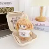 Conjunto de ropa de muñeca Labubu barbería vintage, compatible con muñecas Labubu de 1ª, 2ª y 3ª generación, reemplazo de chal de Navidad