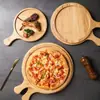 Prato de madeira prato de jantar de madeira prato de madeira estilo japonês bandeja de madeira tábua de bife para casa prato para pizza prato estilo ocidental prato para assar prato de frutas