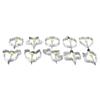 Acero Inoxidable Huevo Frito Juego de 10 Piezas Molde para Huevo Frito de Cocina Gadget Creativo de Múltiples Formas para Huevo Frito Carne Frita Maker de Panqueques